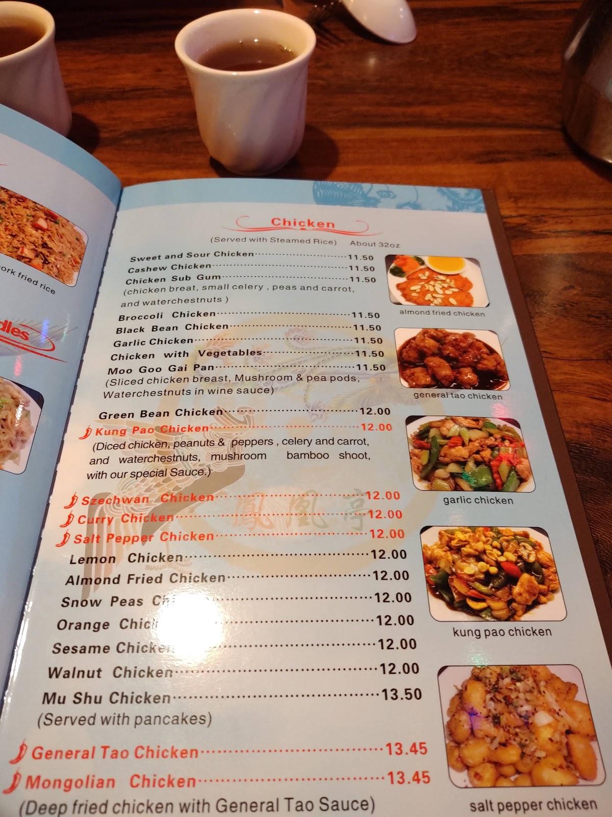 Menu at Phoenix Pavilion Chinese Restaurant, Stanwood