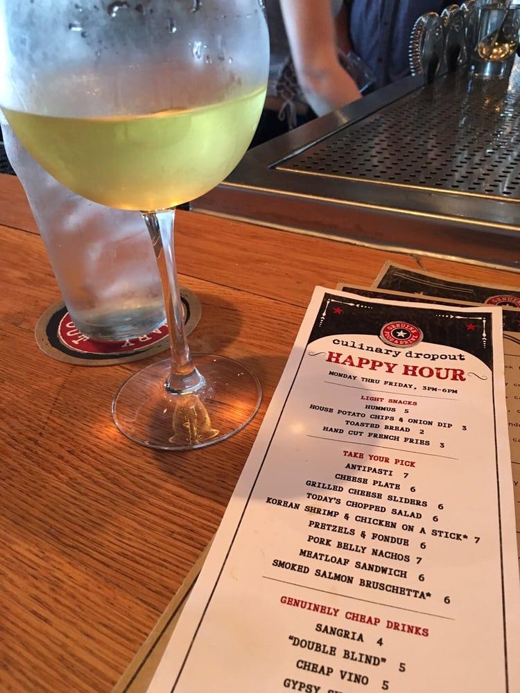 Menu at Culinary Dropout pub & bar, Phoenix, N 7th St