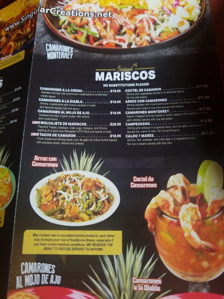 Menu at Los Dos Compadres II restaurant, Washougal, E St