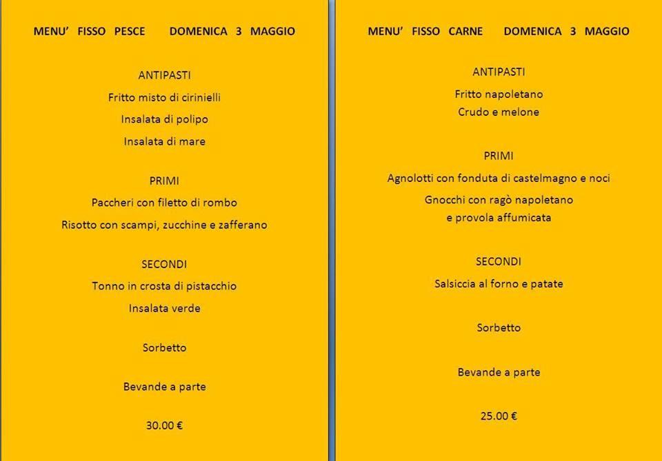 Menu di La Medina 
