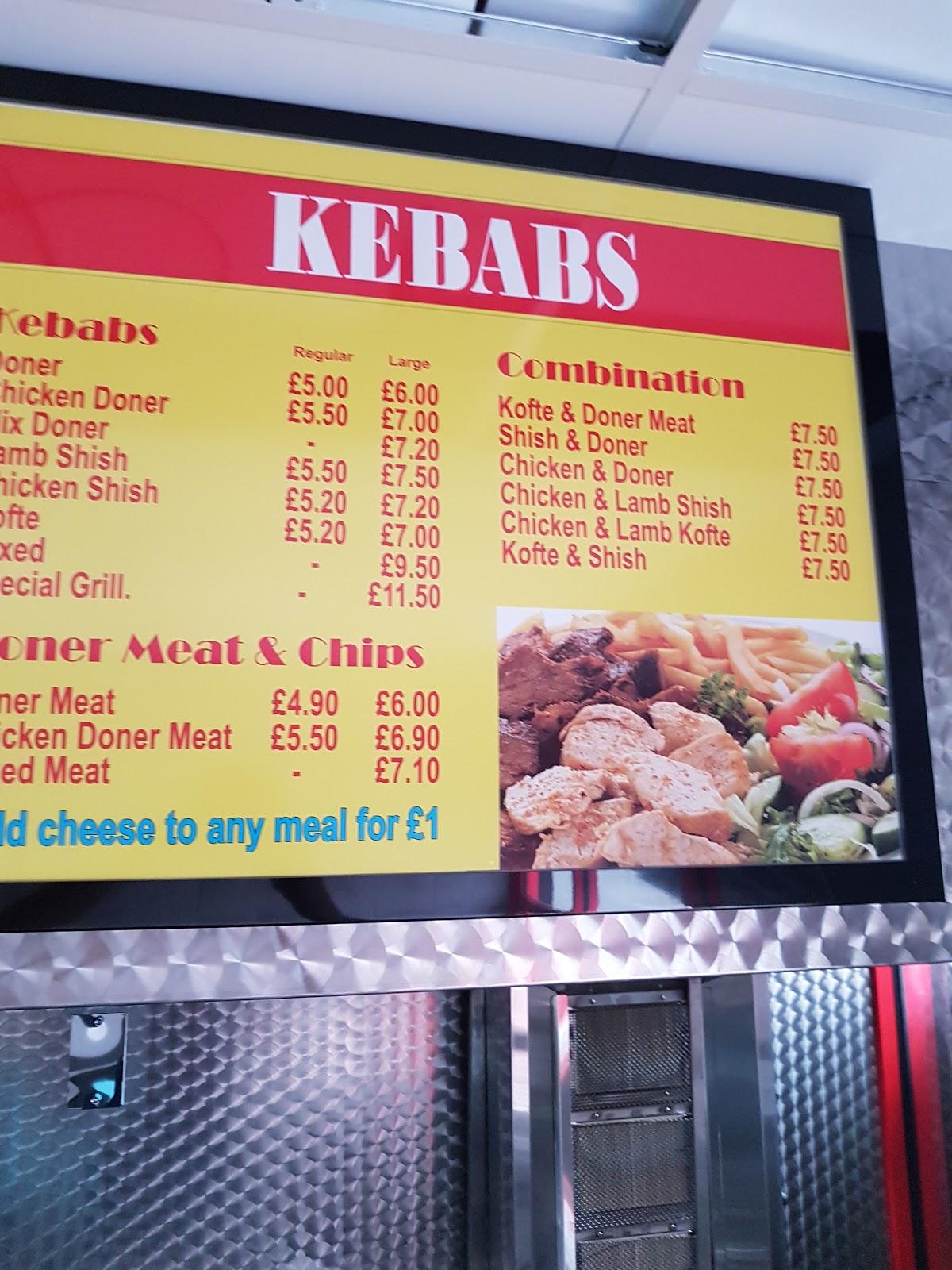 Menu at Poplars Kebab & Pizza House restaurant, Warrington