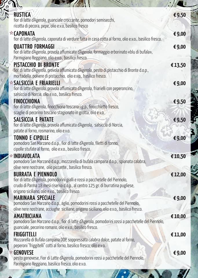 Menu at Pizzamorefantasia restaurant, Legnano, Viale Sabotino
