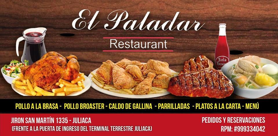 Menu at El Paladar - Restaurant, Juliaca