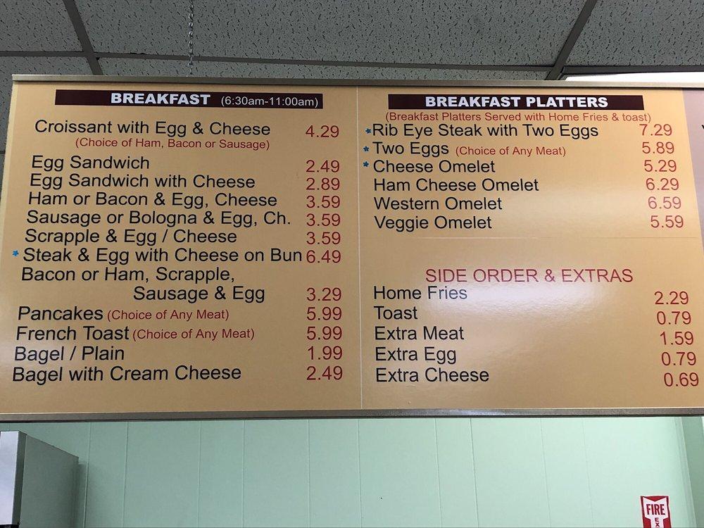 Menu at Sub Stop restaurant, Merrifield