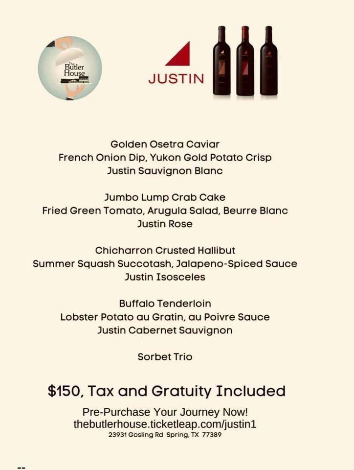 Menu at The Butler House pub & bar, The Woodlands
