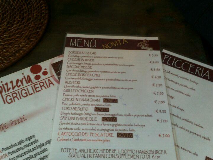 Menu di Luca’s cafè e bistró 