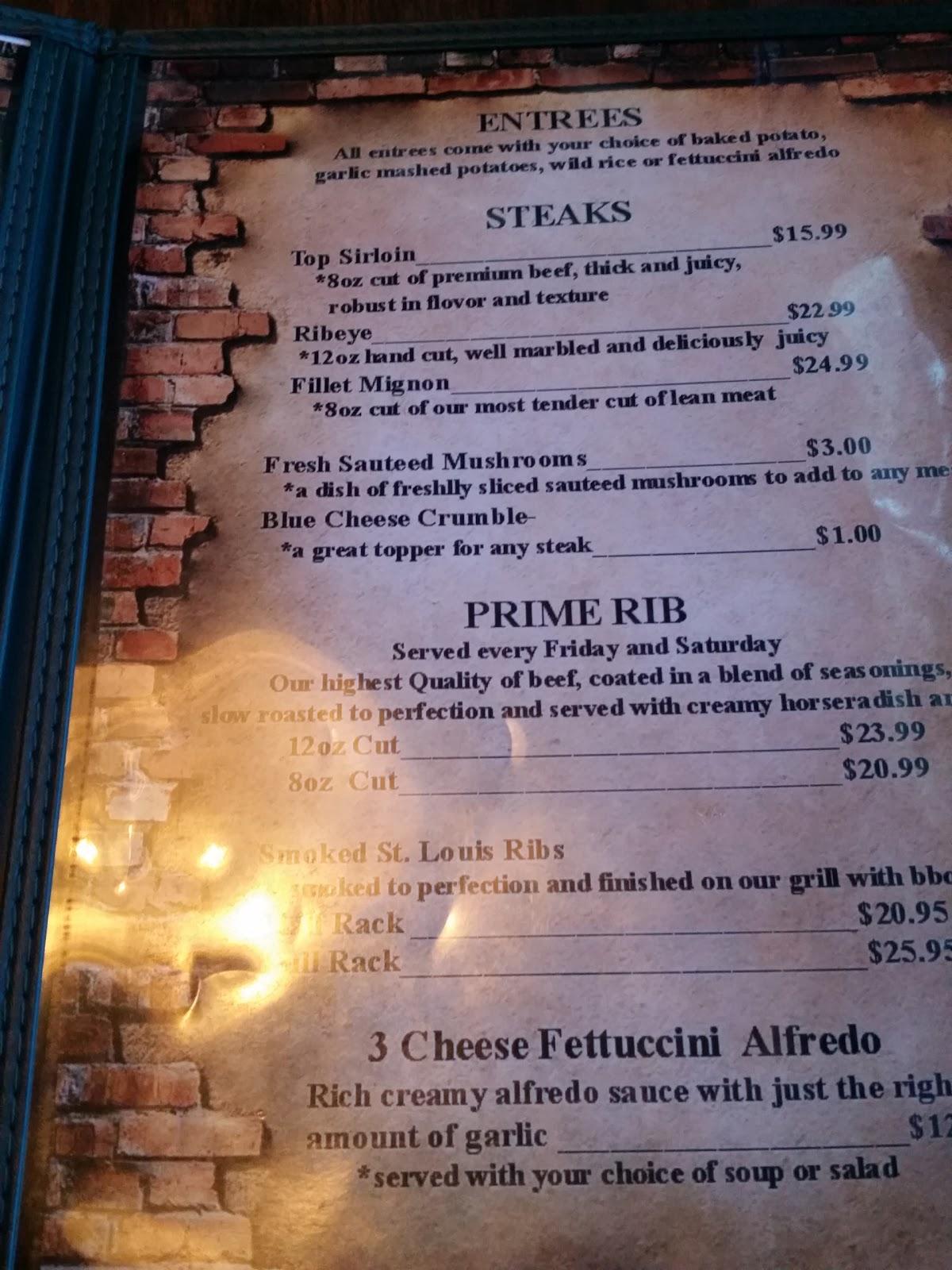 Menu at Kamiah Hotel Bar and Grill, Kamiah