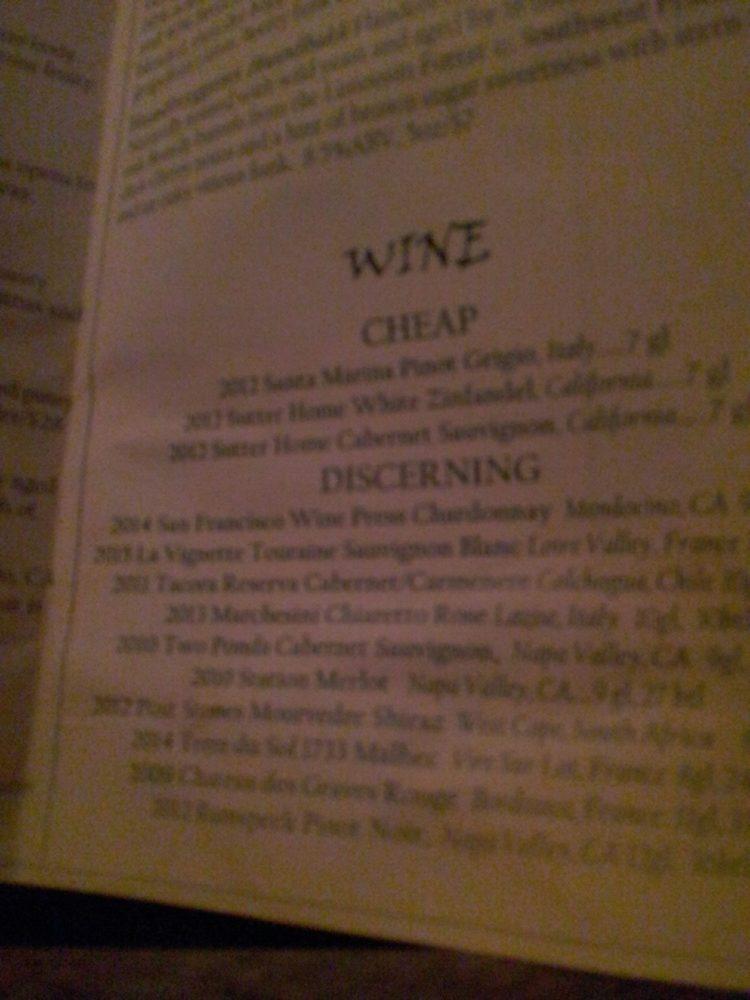Menu at Black Sheep Ale House pub & bar, Mineola