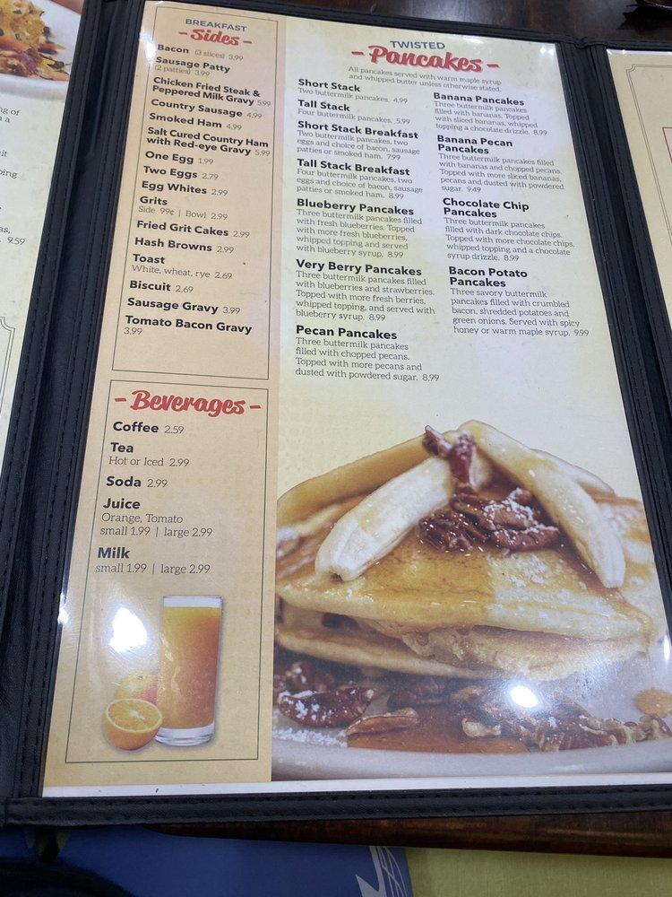 Menu at Twisted Biscuit Diner restaurant, Tavares