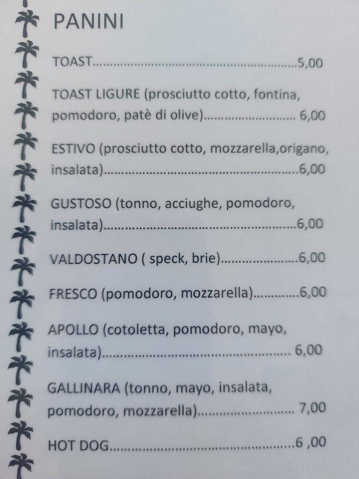 Menu di Non è Rimini 