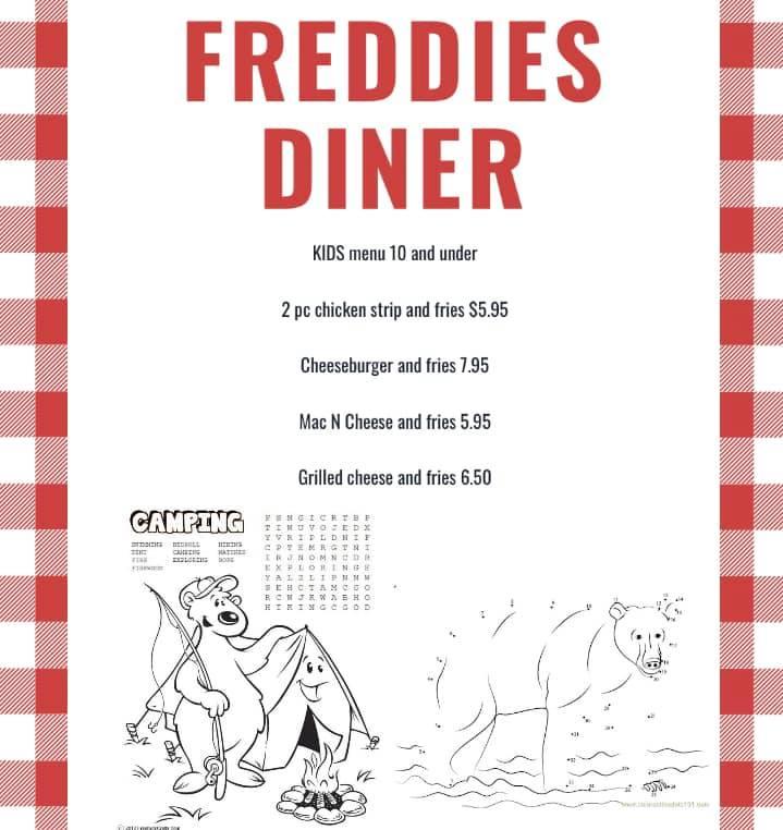 Freddy's Diner  Fasprint Menus