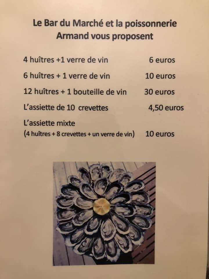 Menu de Bar du Marché
