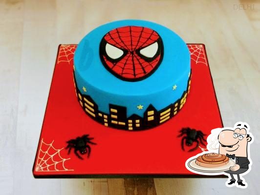 Send Superhero Spider Man Cake Online in India at Indiagift.in