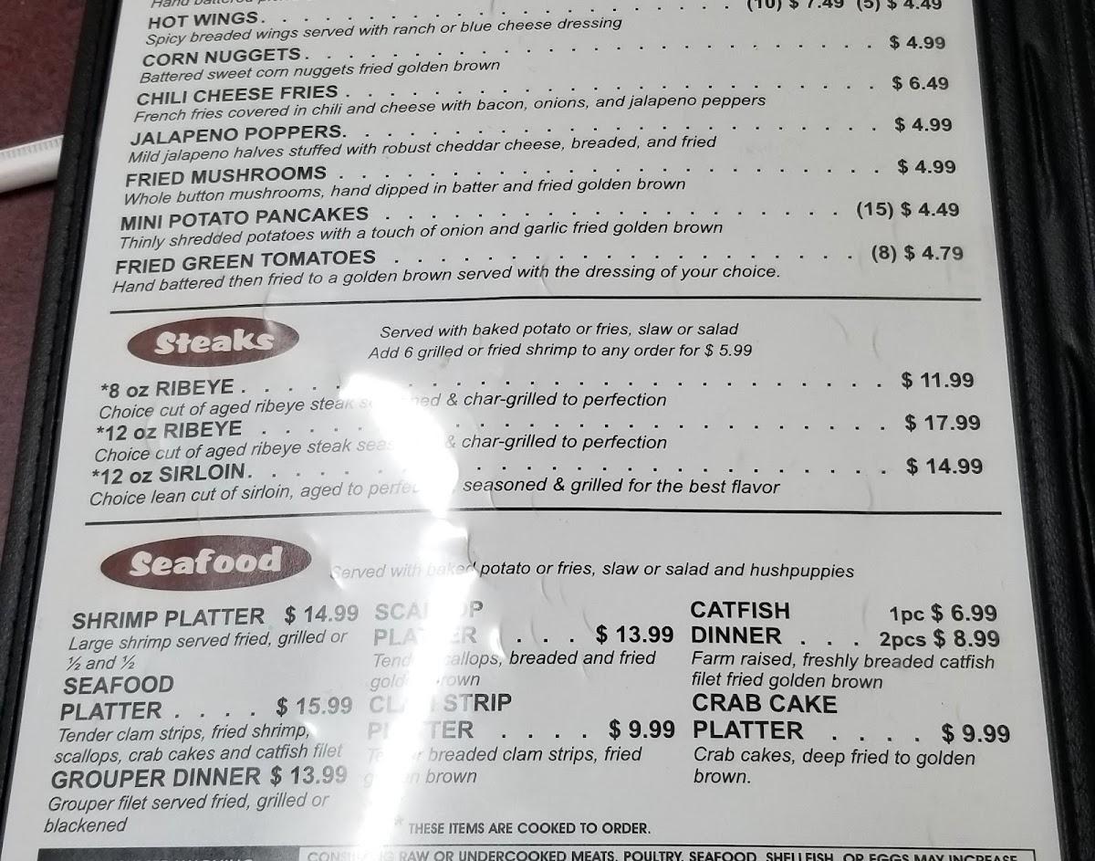 Menu at DariDip restaurant, LaFayette