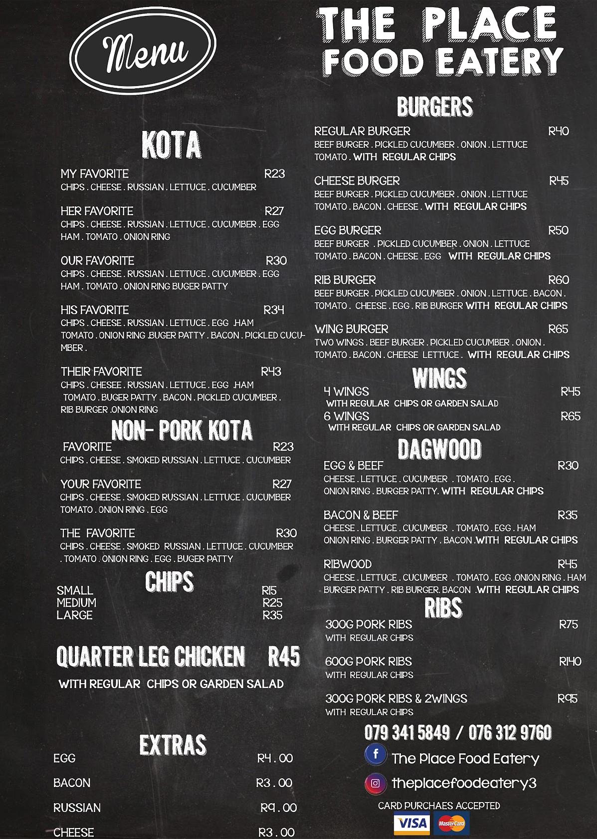 menu-at-the-place-food-eatery-restaurant-lebowakgomo