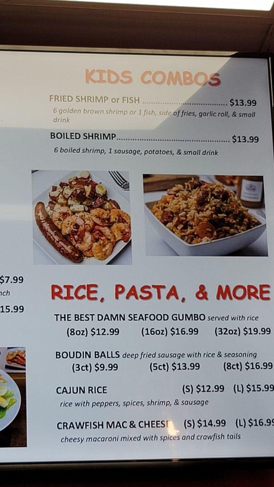 Menu at Krab Queenz restaurant, Inglewood