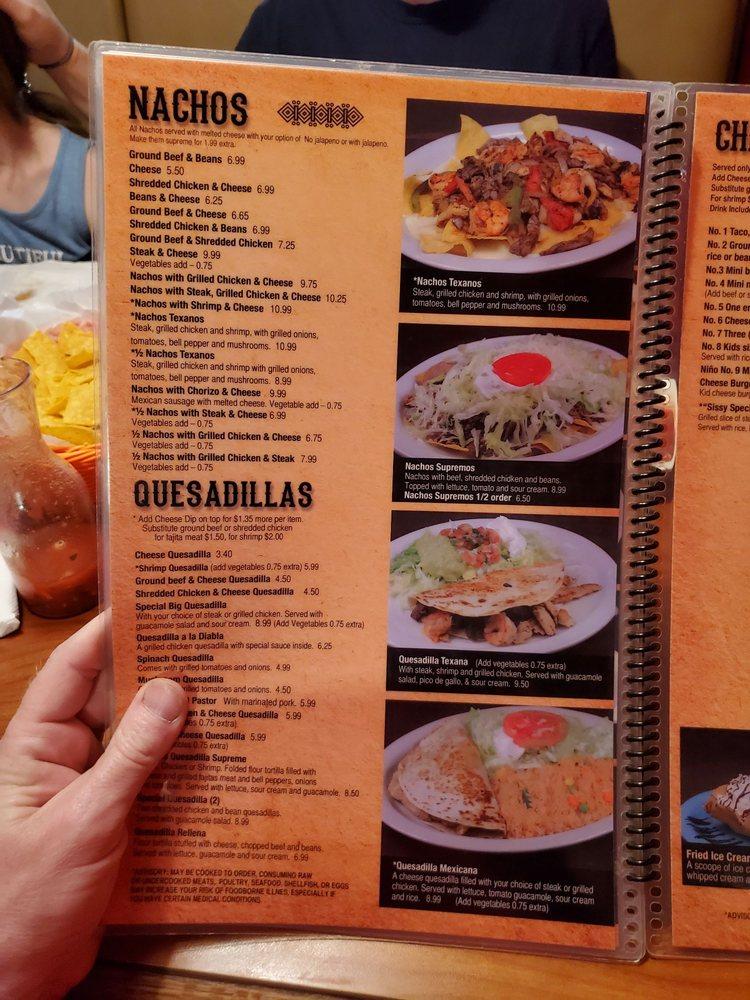 Menu at El Centinela Mexican Restaurant, Braselton, Hwy 53
