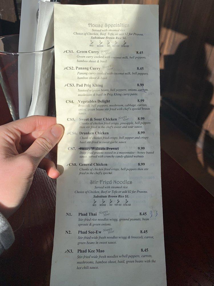 Menu at Spring Kitchen restaurant, Seattle