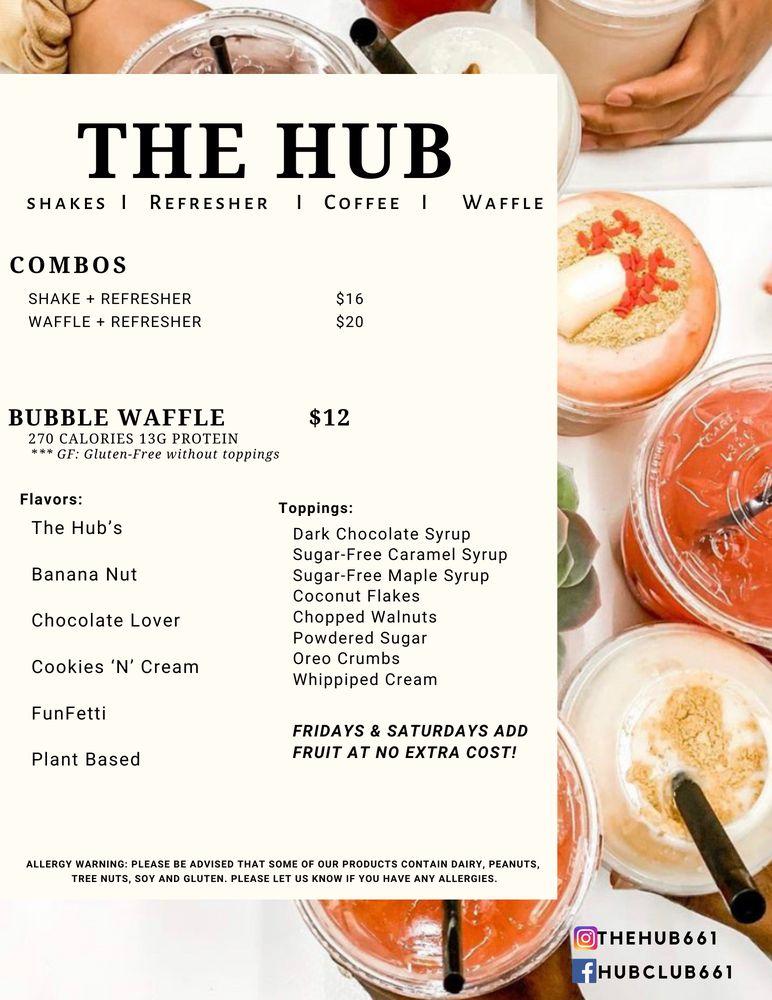 Menu at The Hub pub & bar, Shafter