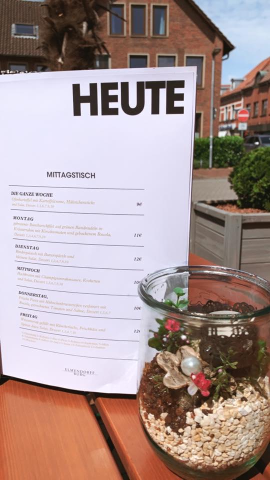 Speisekarte von Gaststätte Elmendorffburg restaurant, Vechta