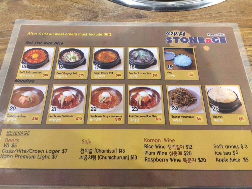 Menu at Stoneage BBQ West Ryde, West Ryde