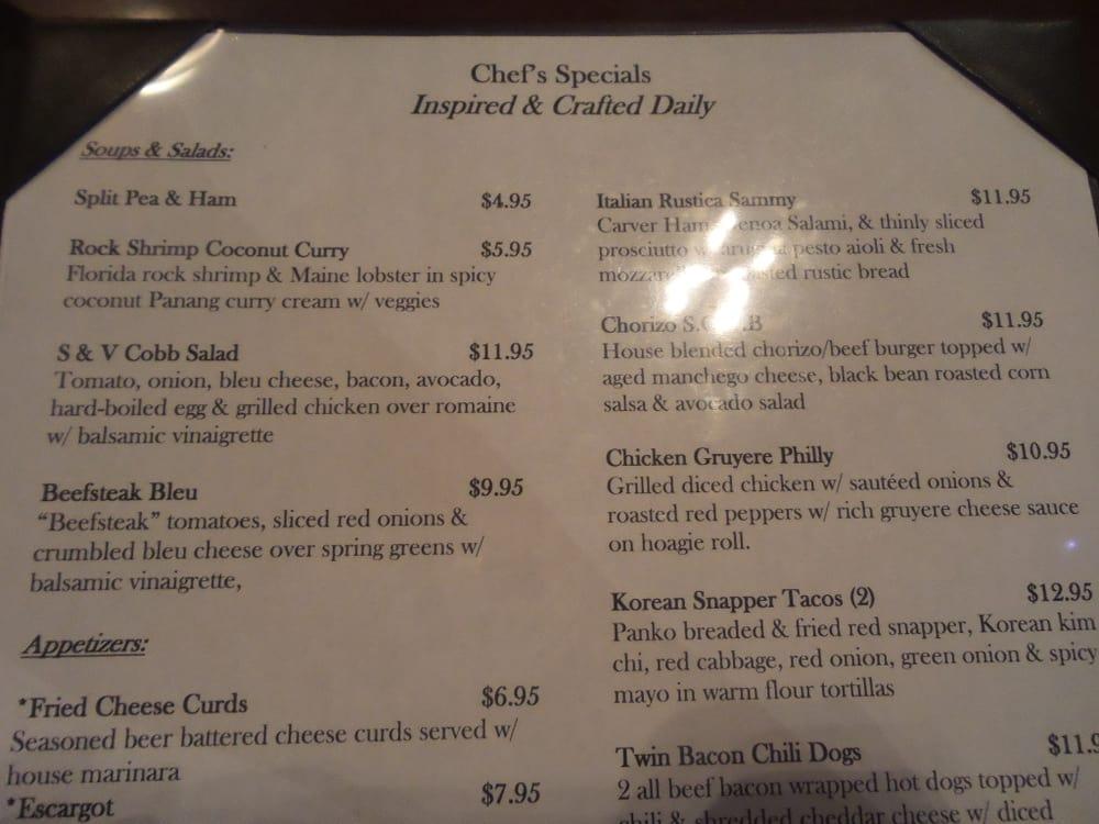 Menu at The Stein & Vine pub & bar, Brandon