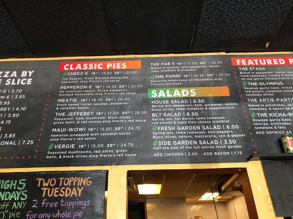 Menu at The Pizza Joint pizzeria, El Paso, N Mesa St STE F