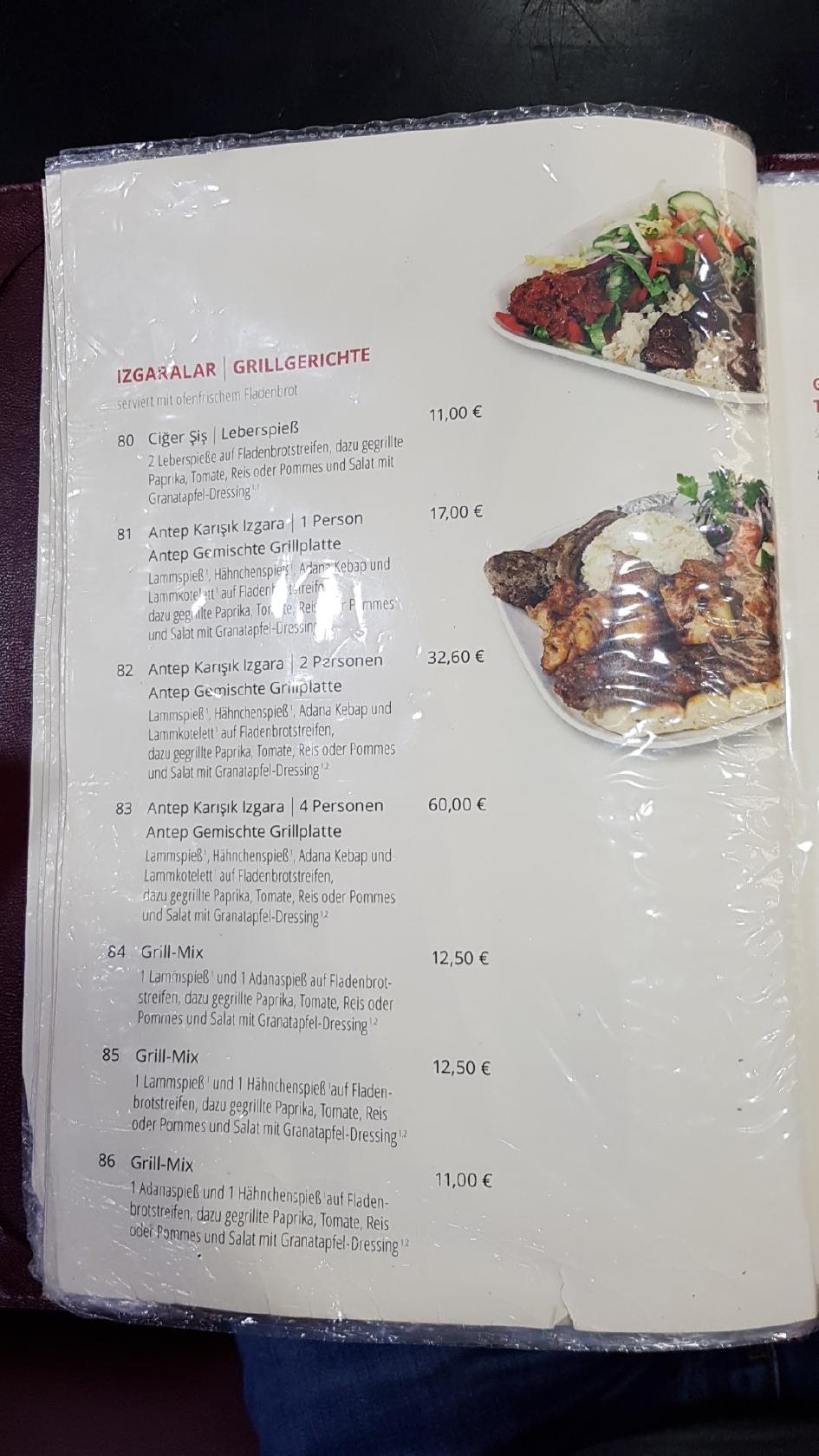 Carta Del Restaurante Antep Sofras Fr Ncfort