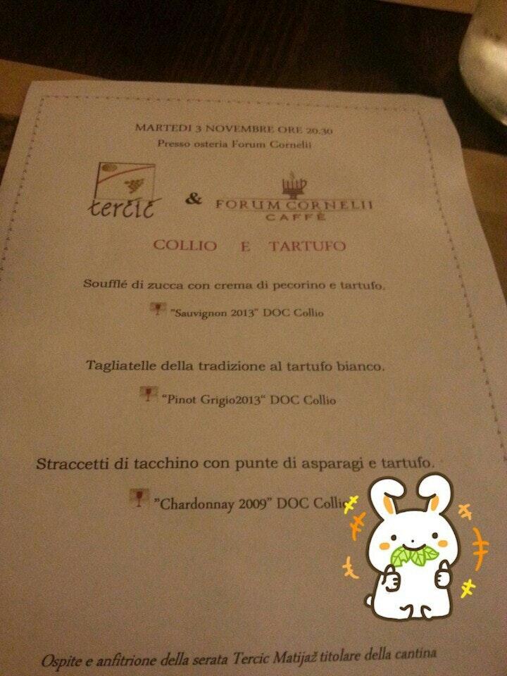 Menu di Forum Cornelii 