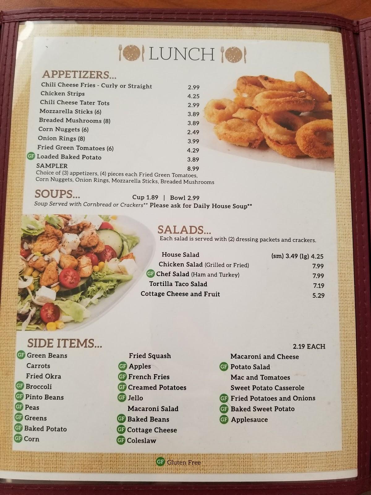 Menu at Randall's Restaurant, Church Hill