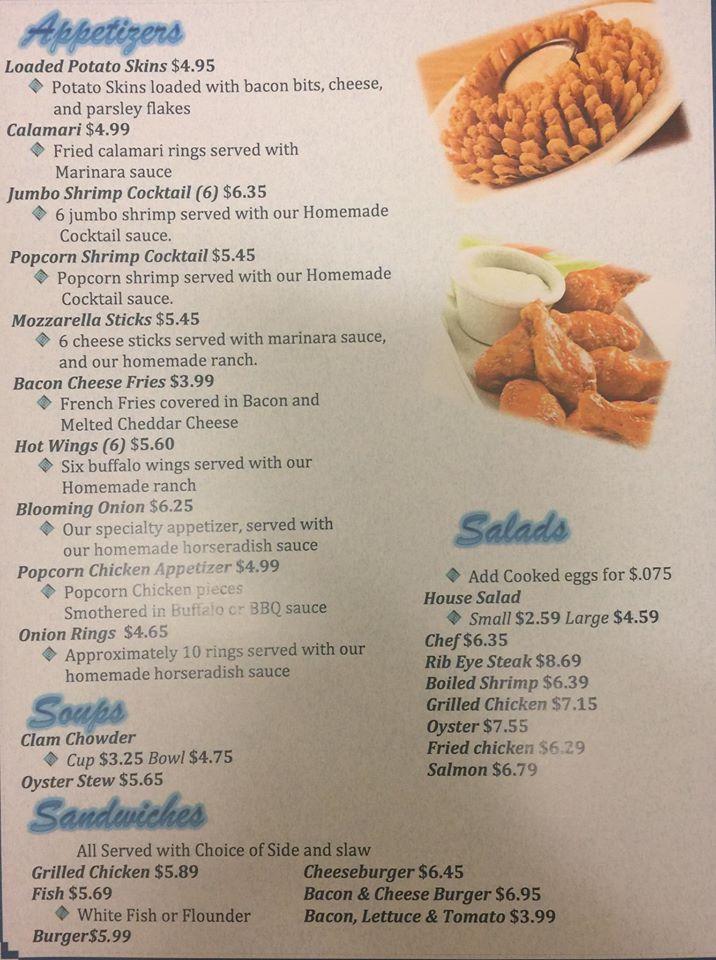 Menu at The Pacific Bay Steak & Seafood Restaurant, Collinsville