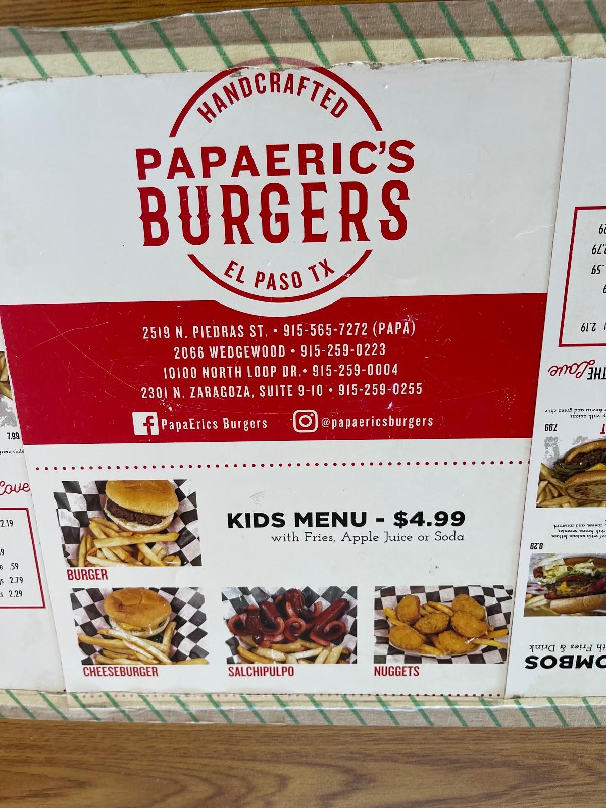 PAPA BURGERS, El Paso - 2066 Wedgewood Dr - Photos & Restaurant