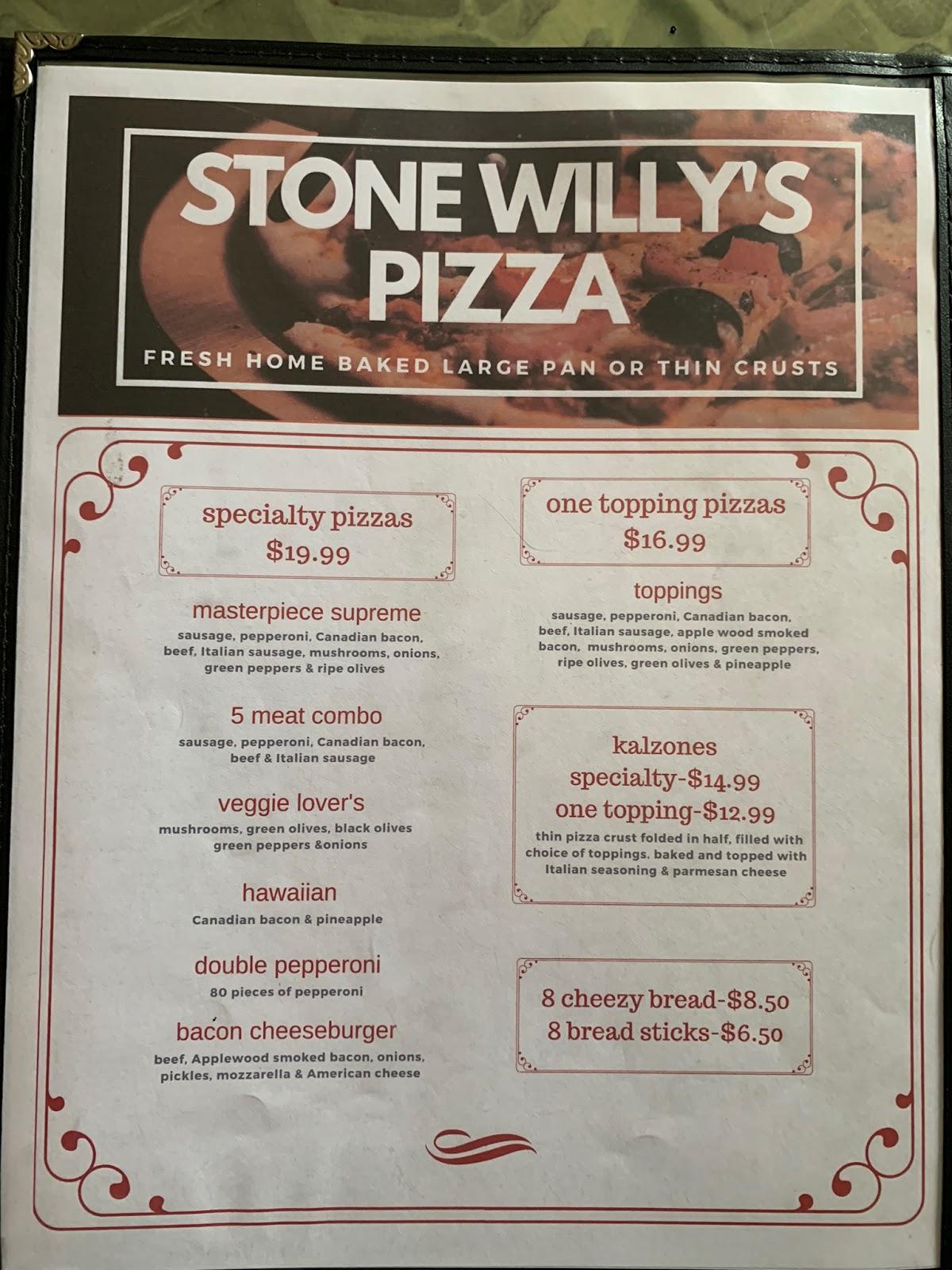 Menu at LaRows Wood Fire Grill restaurant, Swea City
