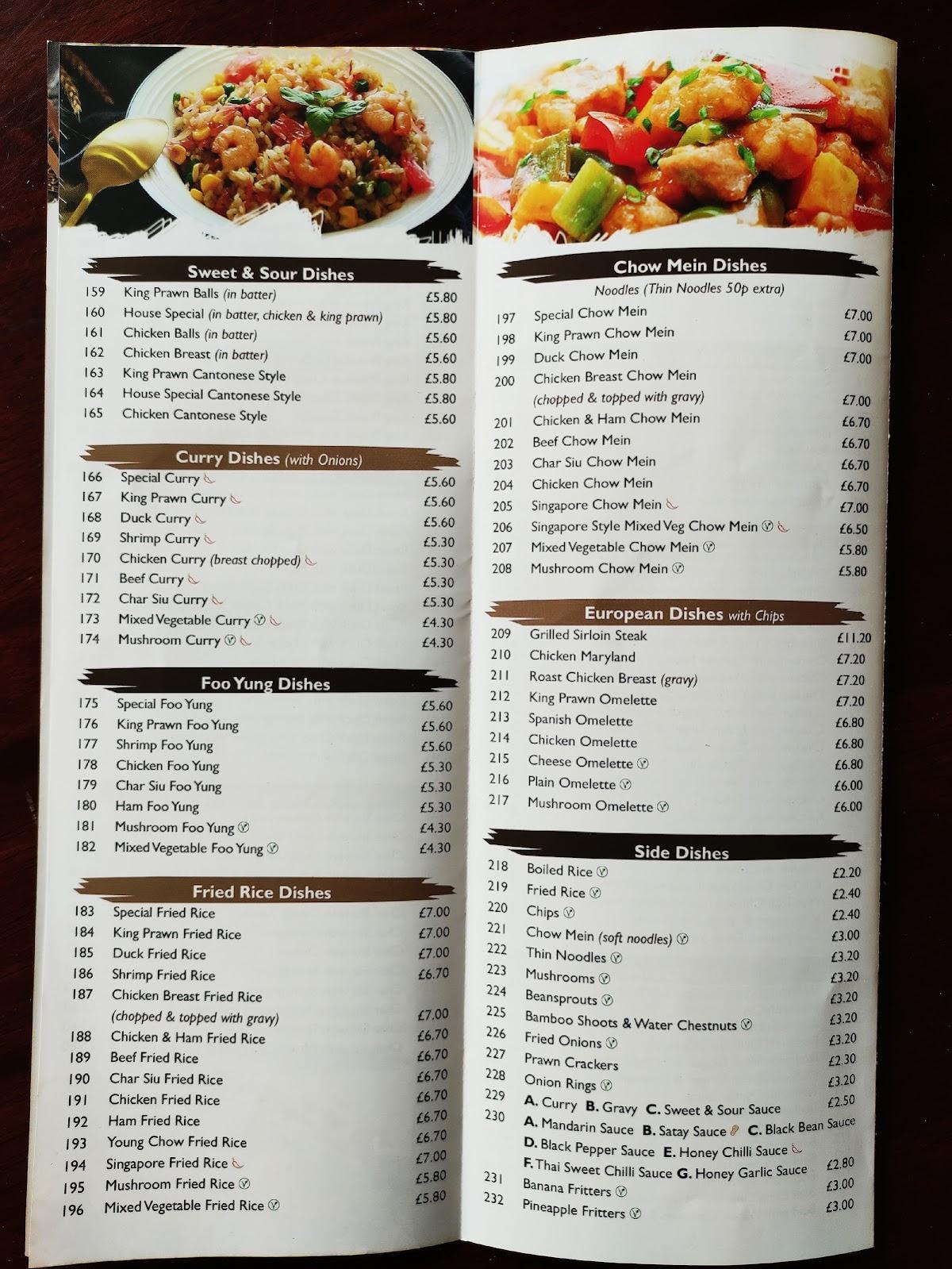 Menu At China Palace Chinese Takeaway Restaurant Kilwinning