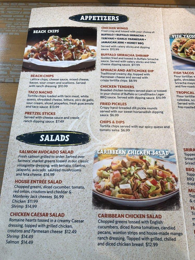 Menu at LandShark Bar & Grill, Gatlinburg