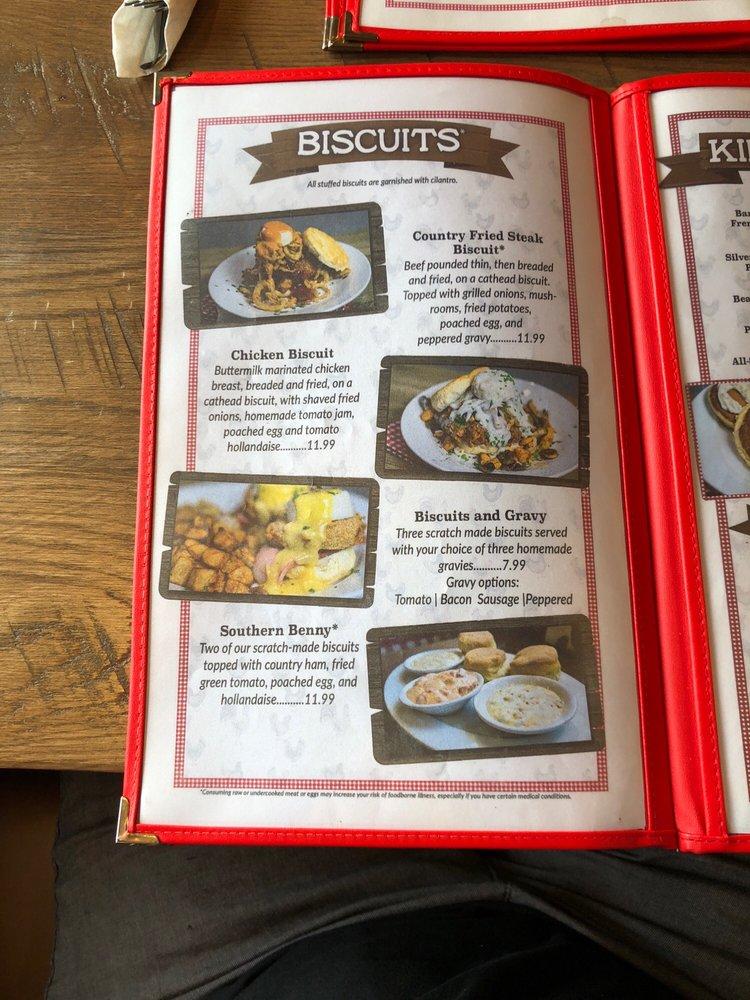 Menu at Frizzle Chicken Cafe, Pigeon