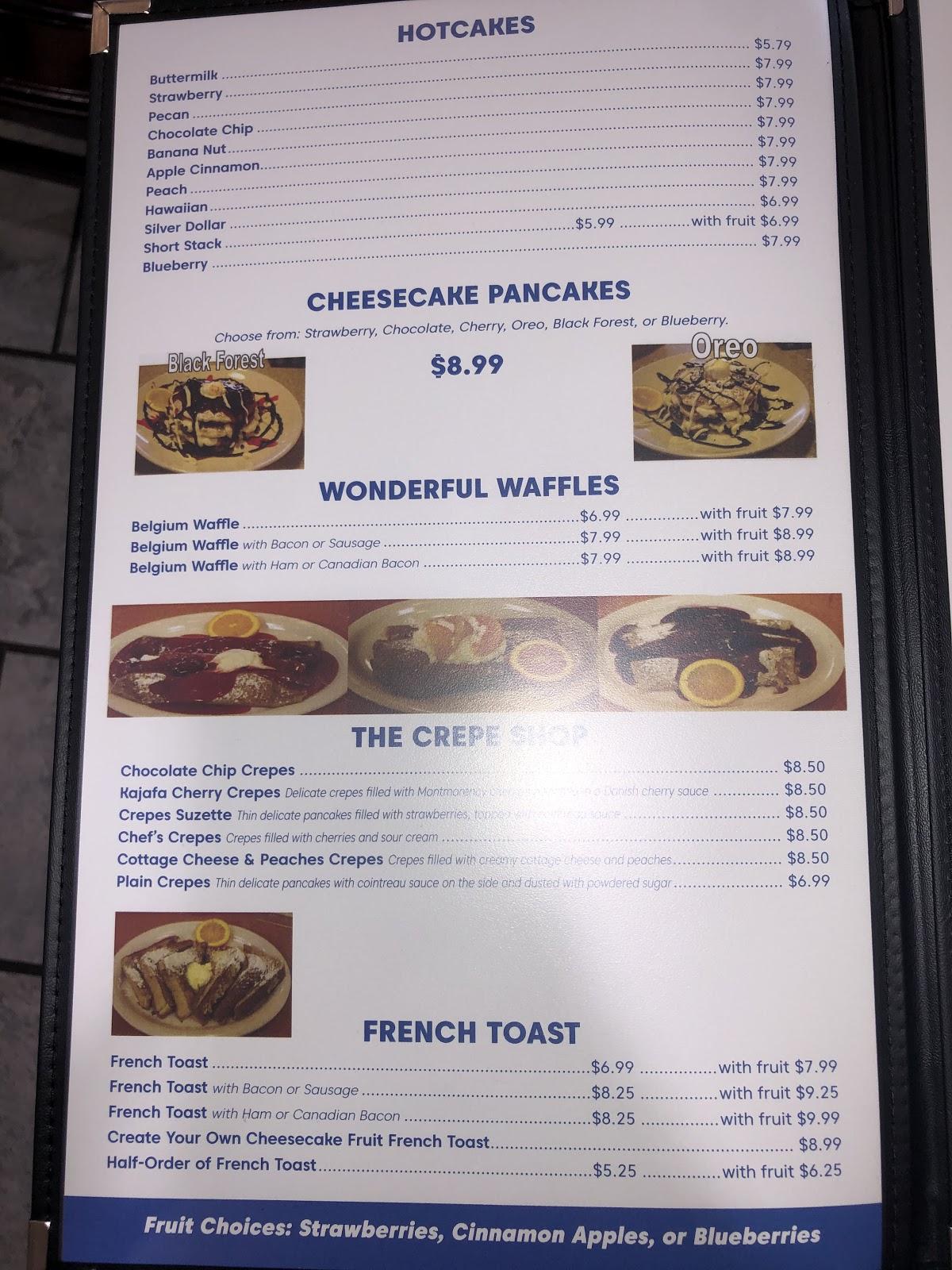 Menu at River View Restaurant, Logansport