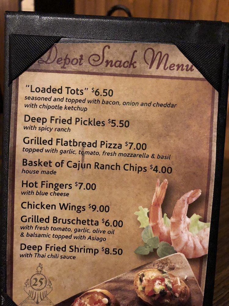 Menu at Depot 25 Restaurant, Shortsville