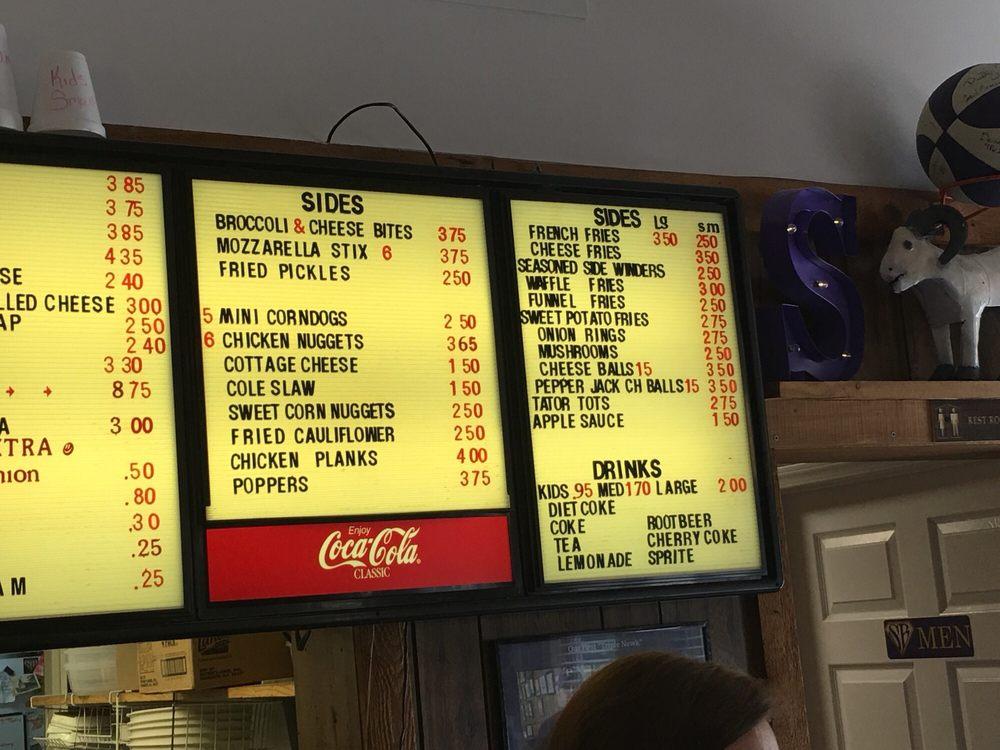 Menu at The Super Burger restaurant, Paoli