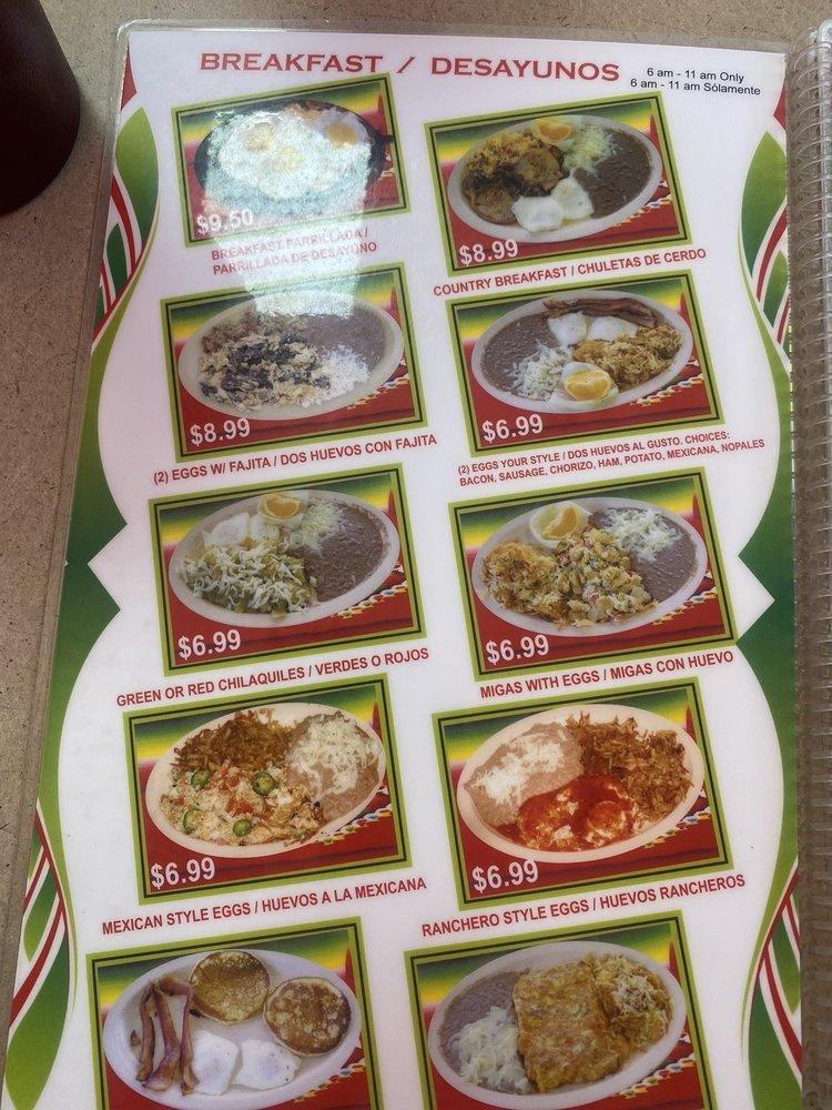 Menu At Cinco De Mayo Restaurant, Lindale