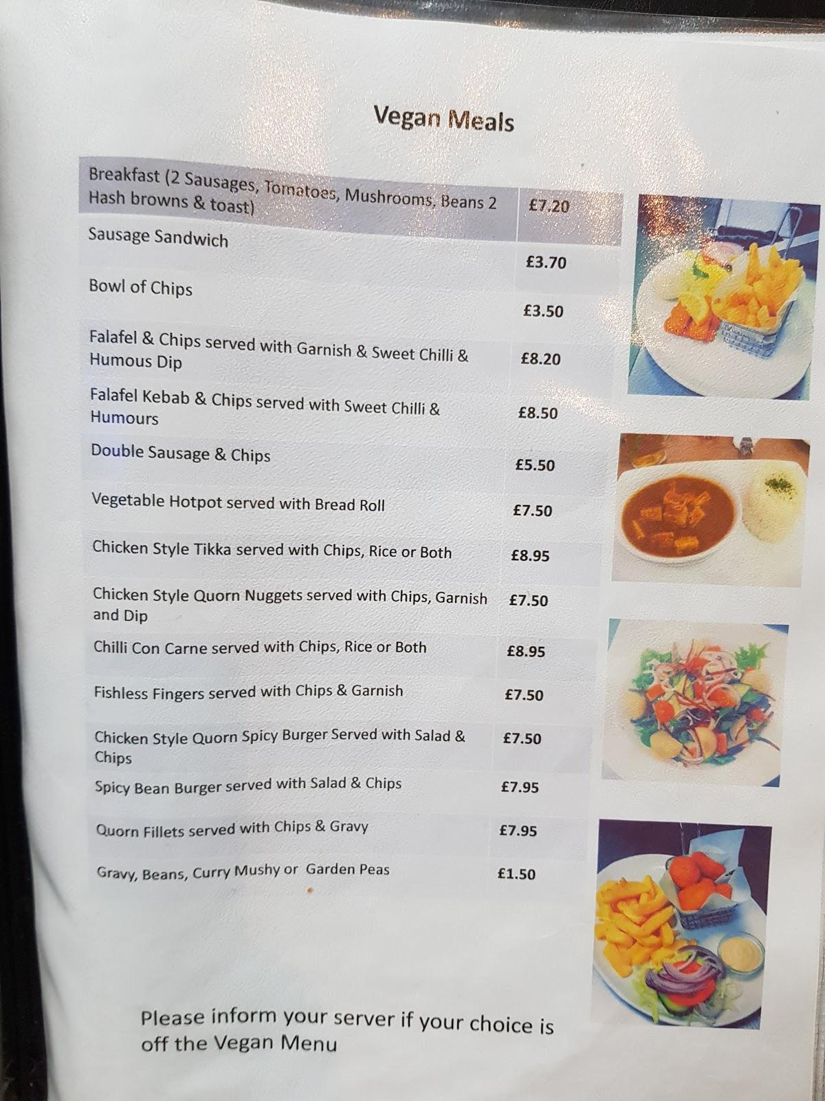 Menu at Barnacles Fish & Chips, Llandudno