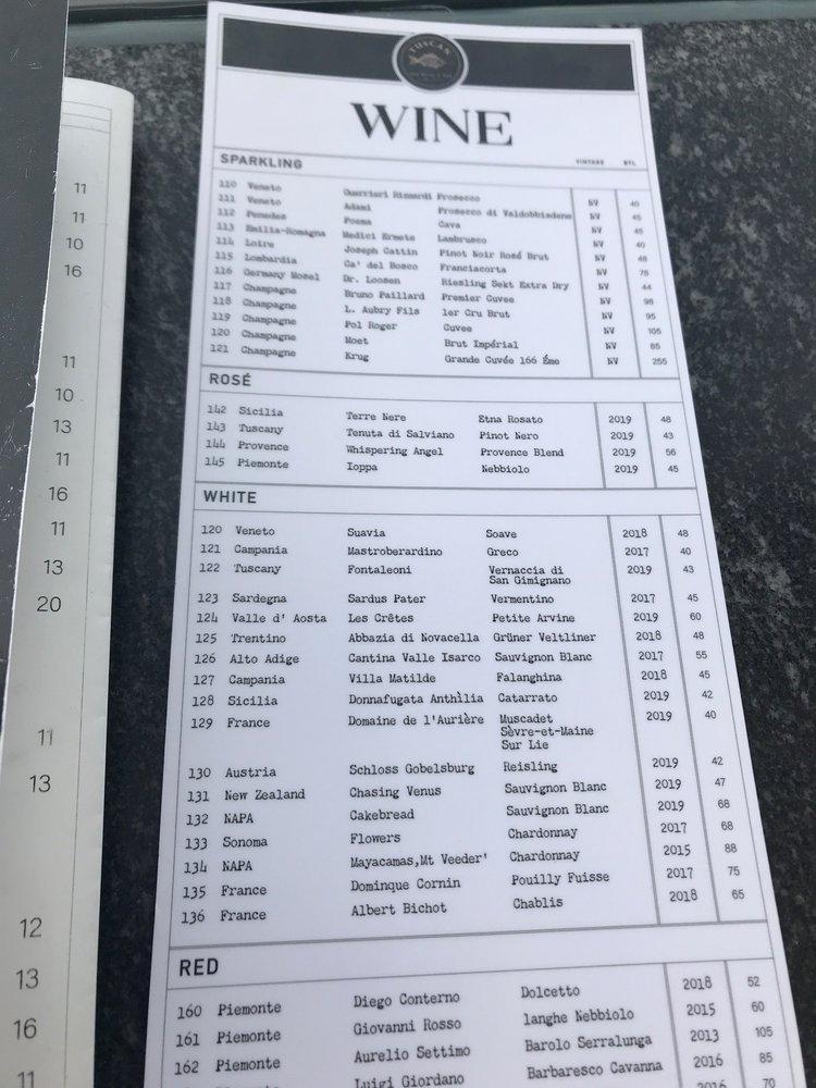 Menu at Tuscan Sea Grill & Bar, Newburyport