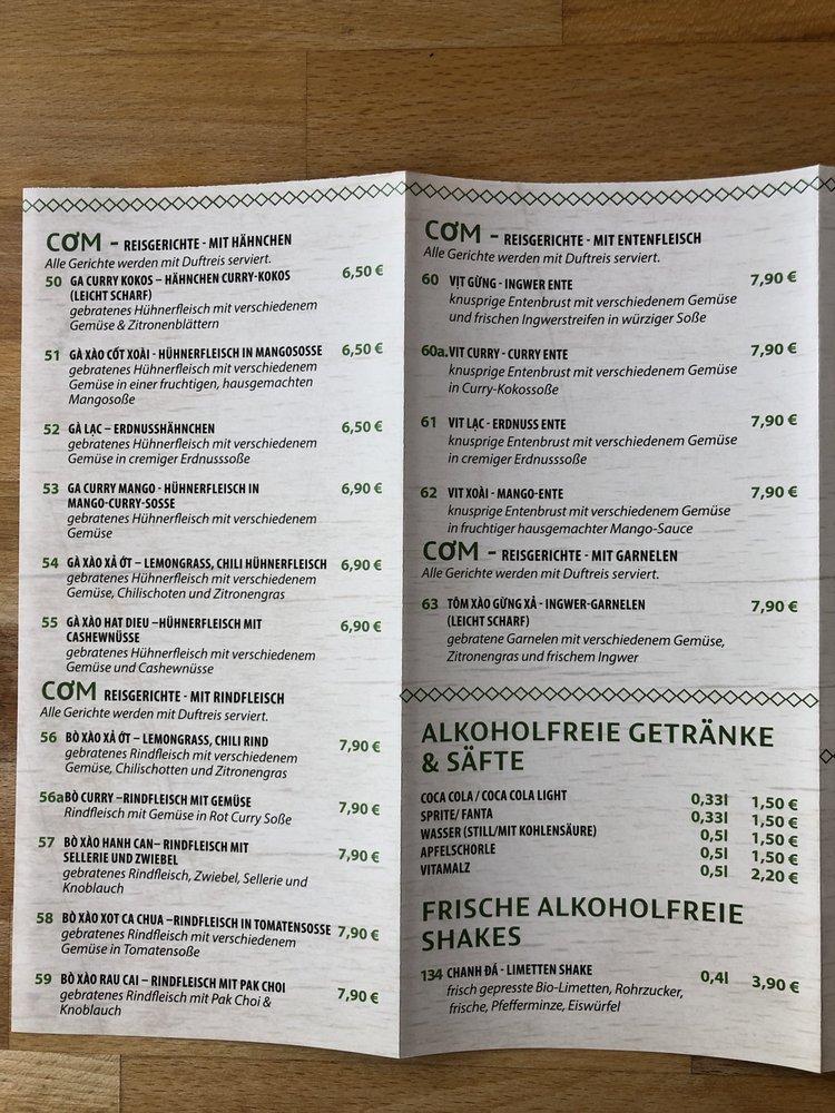Speisekarte von Good morning Vietnam - Fine Vietnamese Kitchen