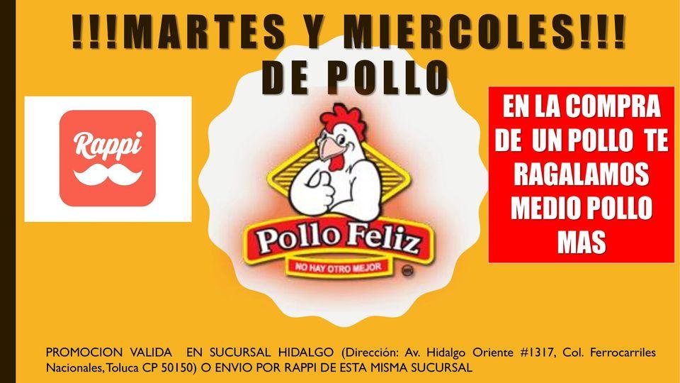 Pollo Feliz restaurant, Toluca, Av. Miguel Hidalgo Ote. 1317 - Restaurant  menu and reviews