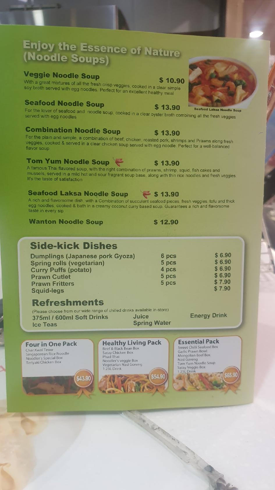 Menu at Fresh Box restaurant, Beechboro