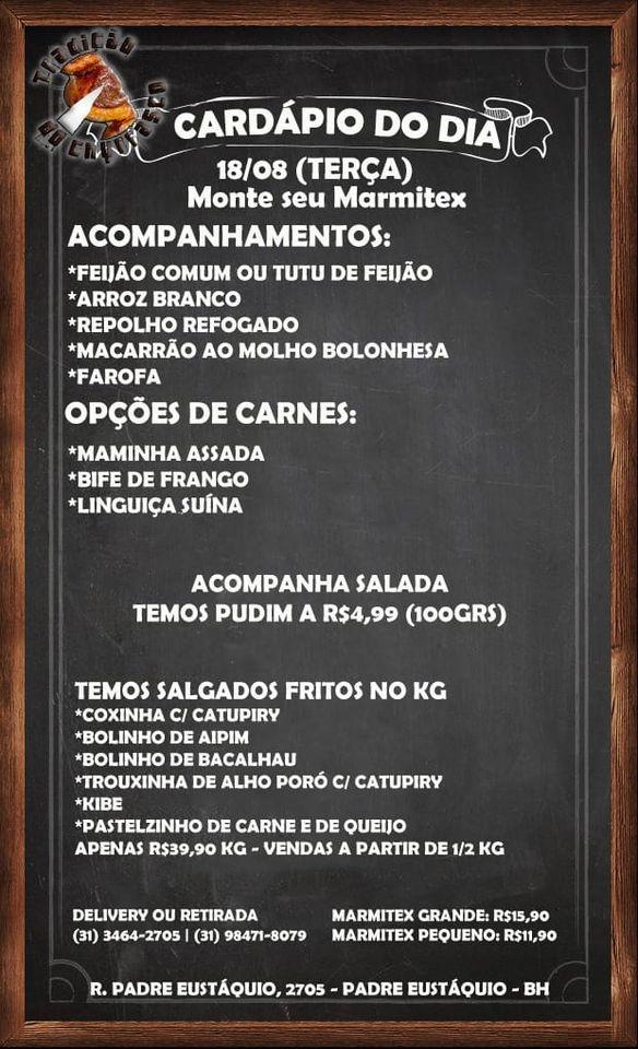 Menu em Tradição do Churrasco churrascaria Belo Horizonte