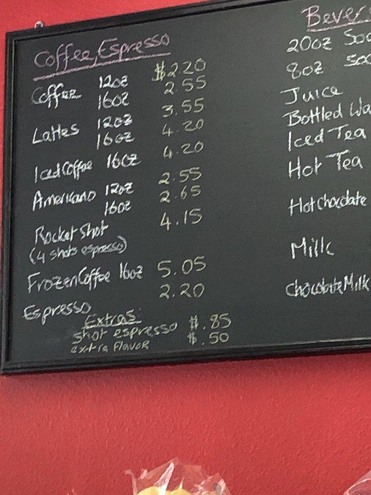 Menu at Cookie Jar cafe, Bartow