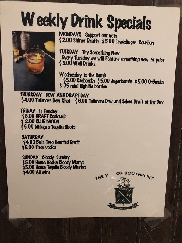 Menu at The Pub Of Southport, Southport