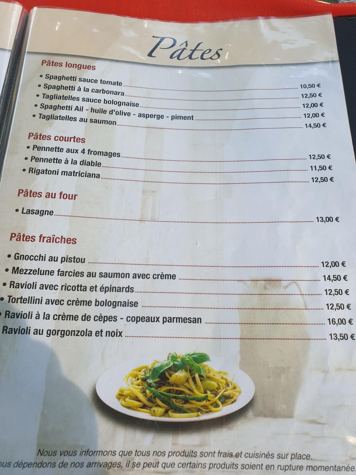 Menu au Garibaldi Pizzeria Restaurant, Lunéville, 5 Rue René Basset
