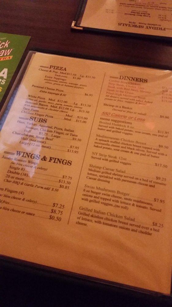 Menu at Smokey's Bar & Grill, Java Center, 1447